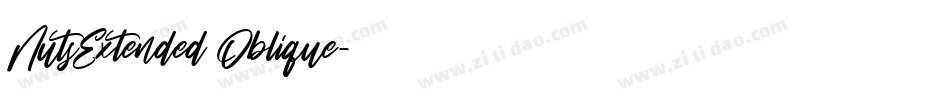 NutsExtended Oblique字体转换